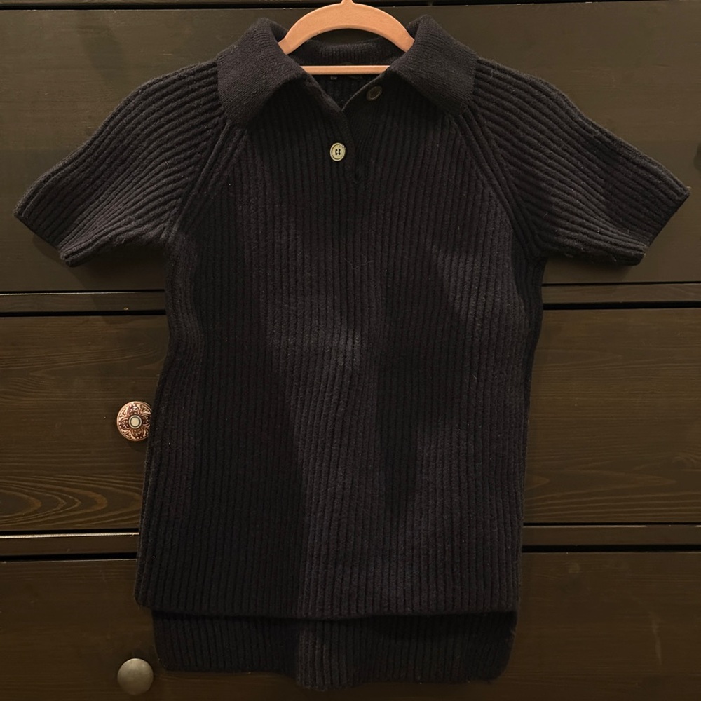 JOSEPH 100% Merino Wool Knit Polo